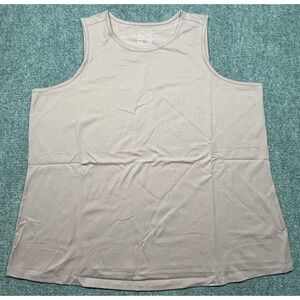 D&Co. Essentials Tank Top Womens 2X Dusty Pink Sleeveless Knit Basic Stretch